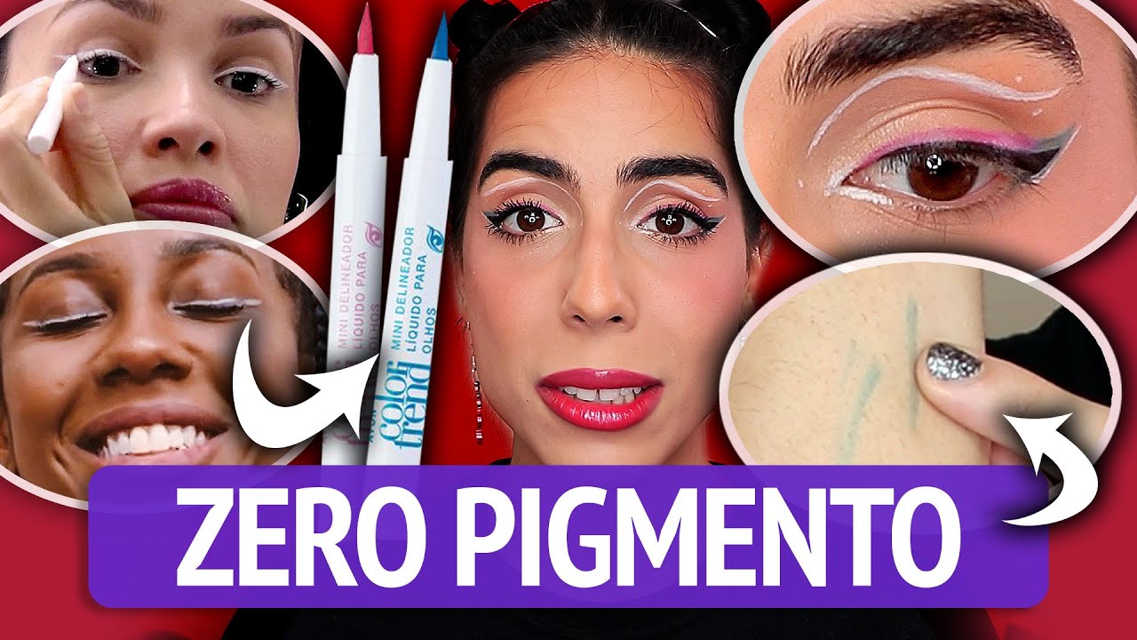 TESTEI OS DELINEADORES COLORIDOS DO BBB e foi, assim, um conceito...