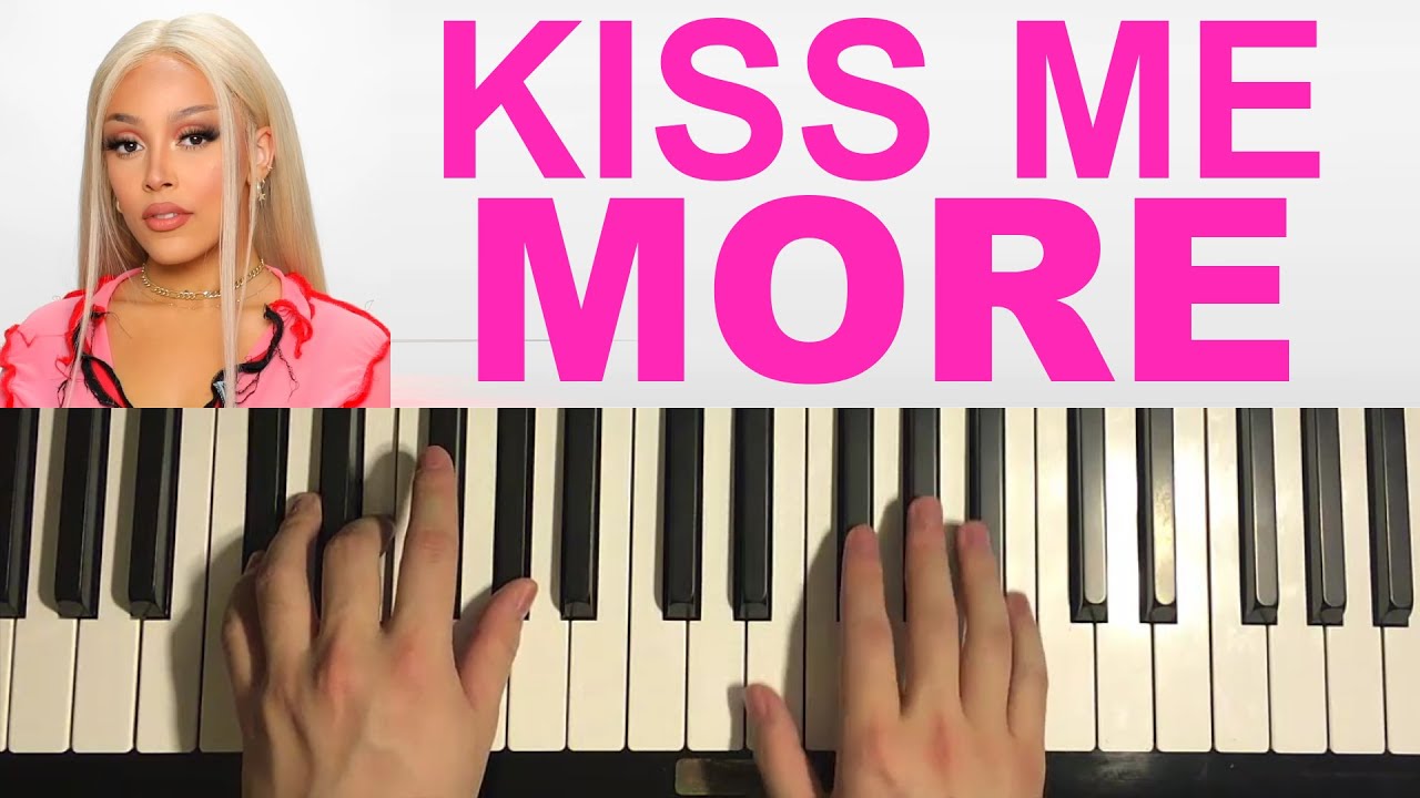 Doja Cat - Kiss Me More (Piano Tutorial Lesson)