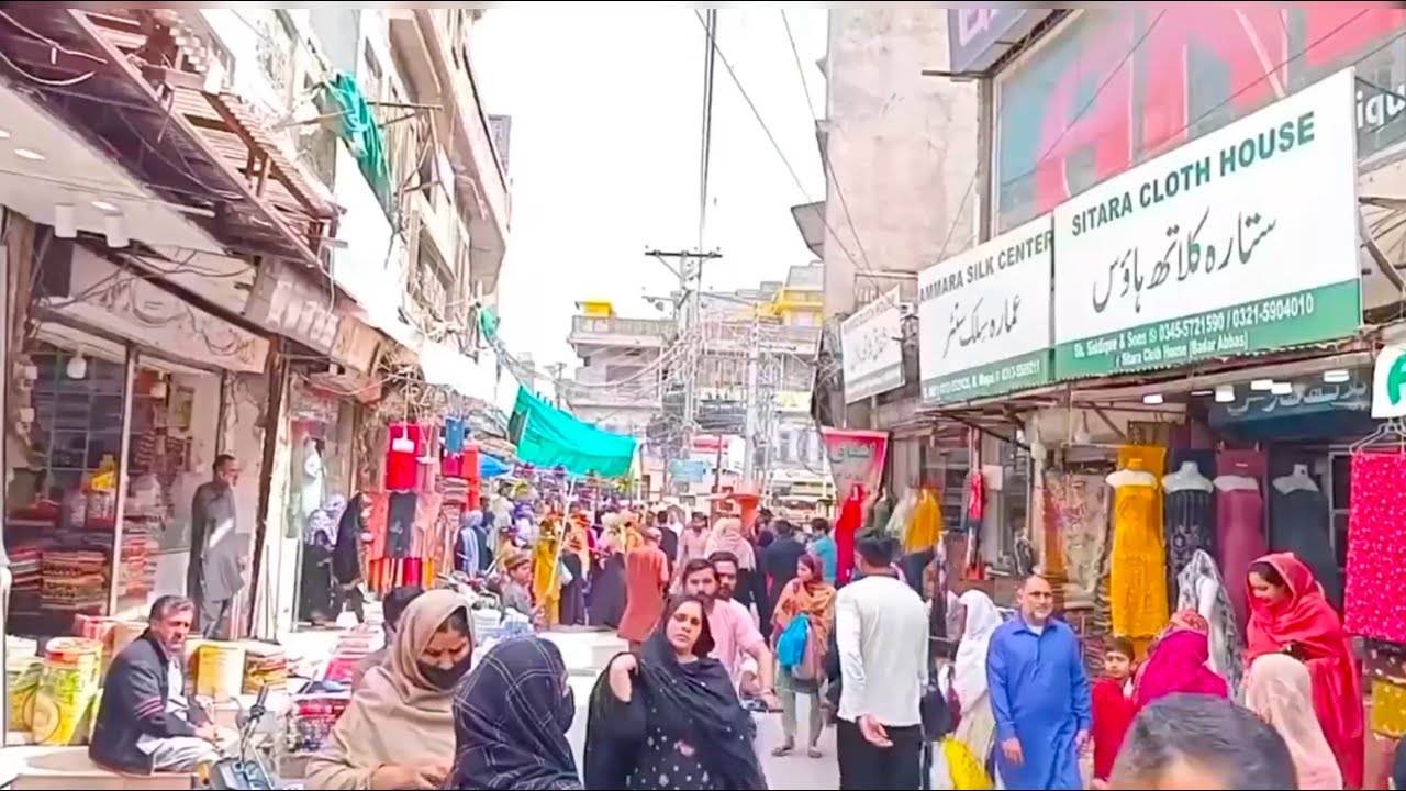 Exploring Jhelum’s Bustling Streets in 4K | Walking Tour of Mostly Crowded Streets