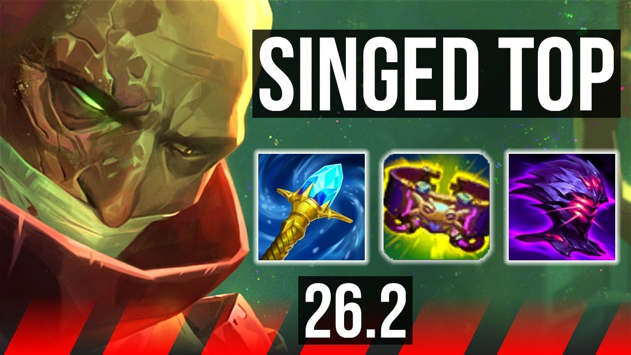 SINGED vs TEEMO (TOP) | Good KDA: 4/2/13 | KR Challenger | 26.2