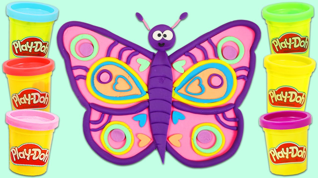 How to Make a Beautiful Play Doh Butterfly!