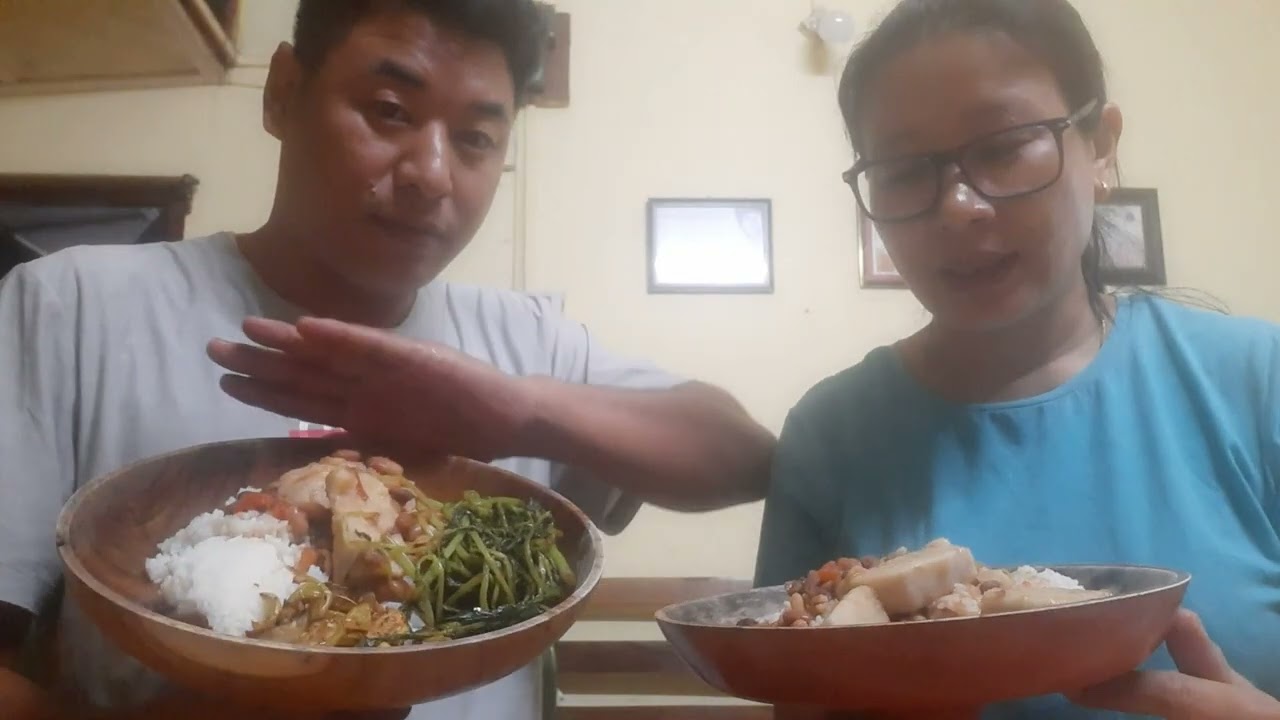 Pure Veggies mukbang | Yam|Kidney Beans | Sorso green leaves 🍃 | Bitter gourd egg plants etc 😋 
