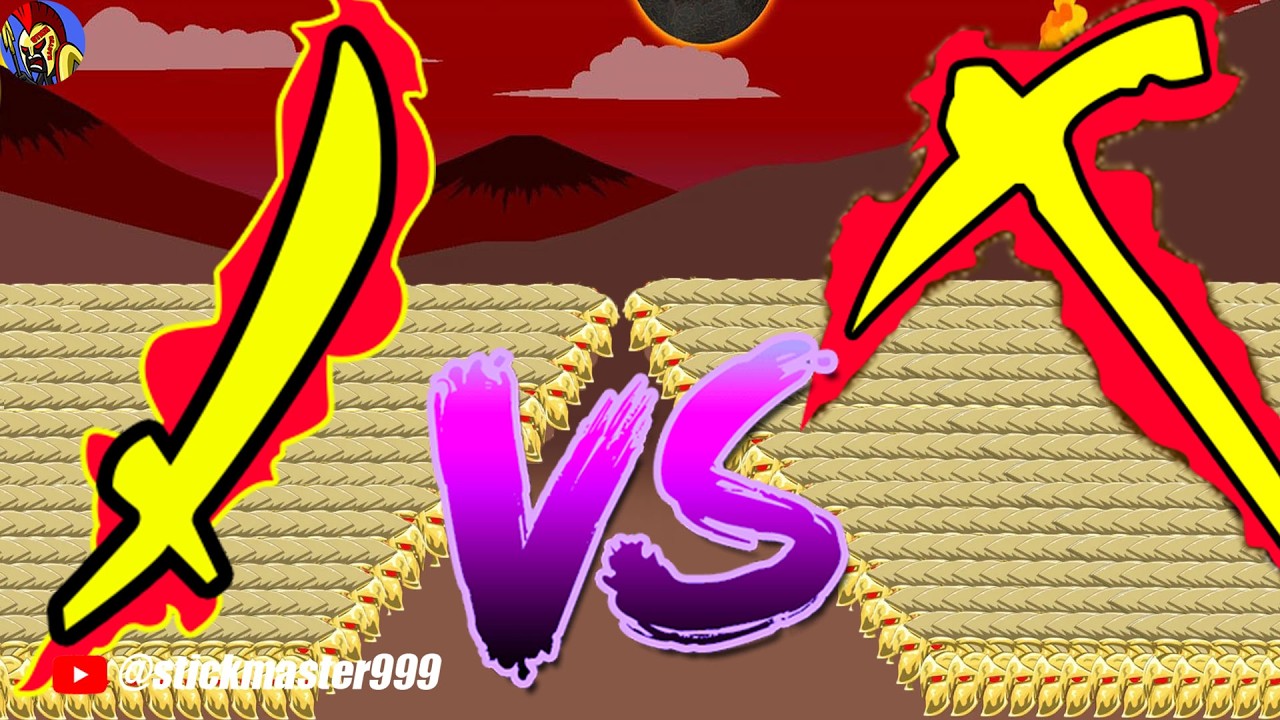 STICK WAR LEGACY | Army Golden Swordwrath VS Army Miner Max Speed | STICK MASTER