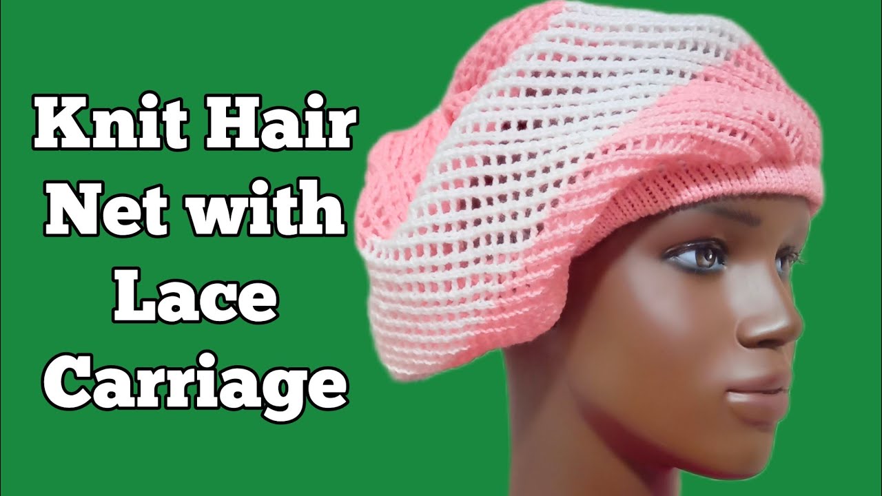 Knit Net Hat With Lace Carriage//Brother Lace Carriage//