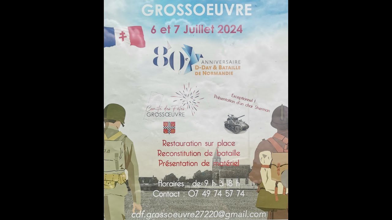 commune de Grossœuvre 7 juillet 2024 vidéos et photos sur le terrain