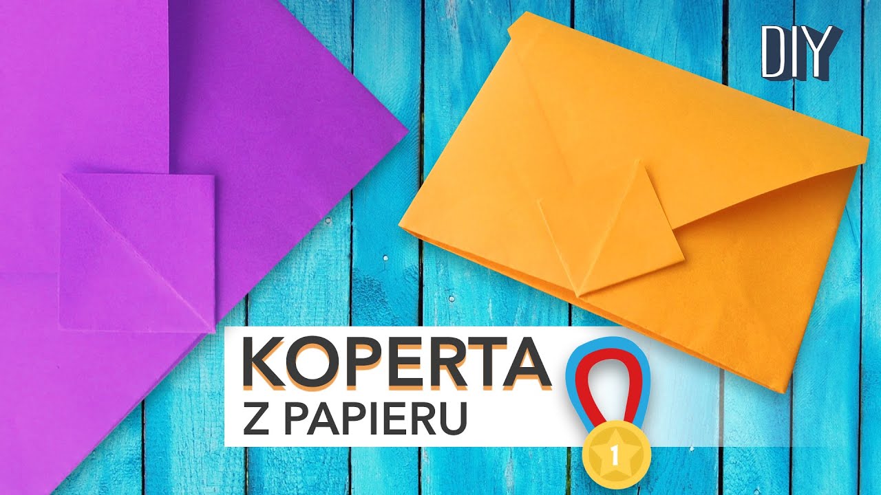 Koperta z papieru - Jak zrobić kopertę origami - Wyjątkowa koperta - Paper envelope - Tutorial