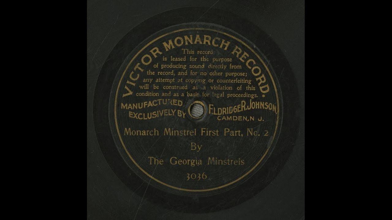 Monarch Minstrel, first part, no. 2 #1901 #vinyl shellac records
