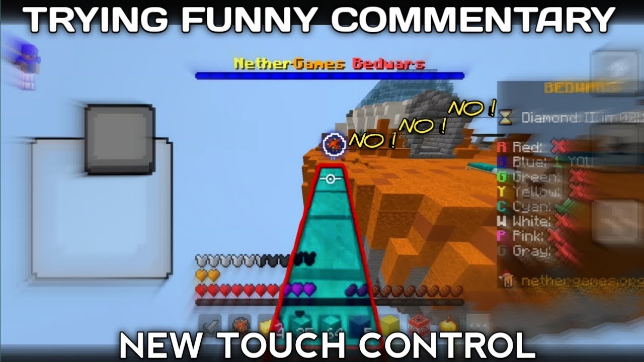 Trying Funny Commentary In Nethergames Bedwars Gameplay