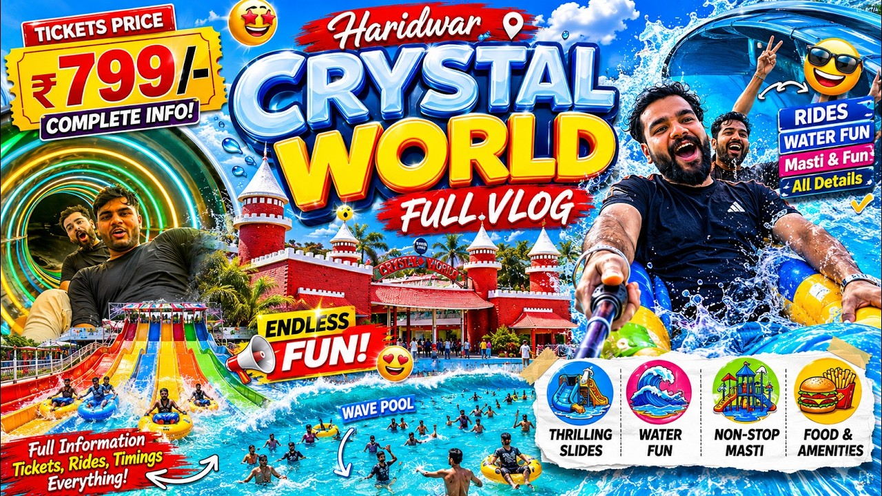 Crystal World Water Park Haridwar 7 // New prize 2023 Discount