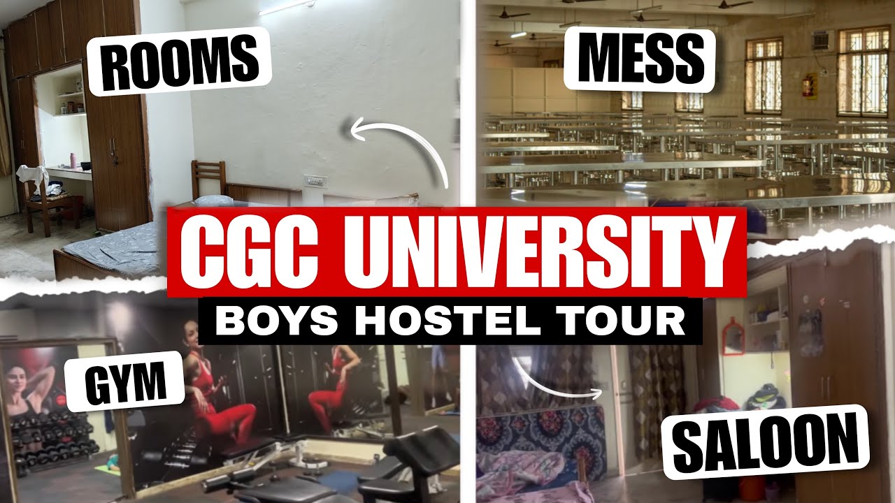 Cgc Jhanjeri hostel tour ||HOSTEL || ROOM || MESS Review 