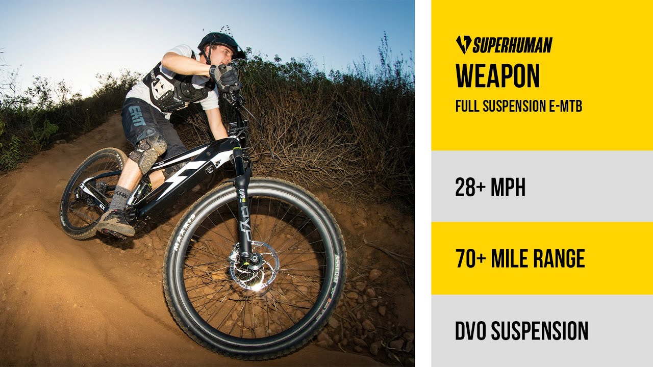 NEW! Weapon X eMTB | 1000W Full Suspension Carbon Mid Drive eMTB