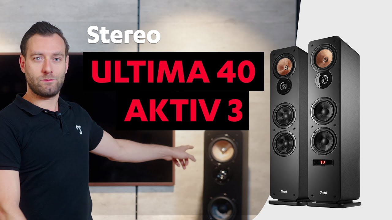 ULTIMA 40 AKTIV 3: Stilvolle Standlautsprecher mit integriertem Verstärker | Teufel Produktvideos
