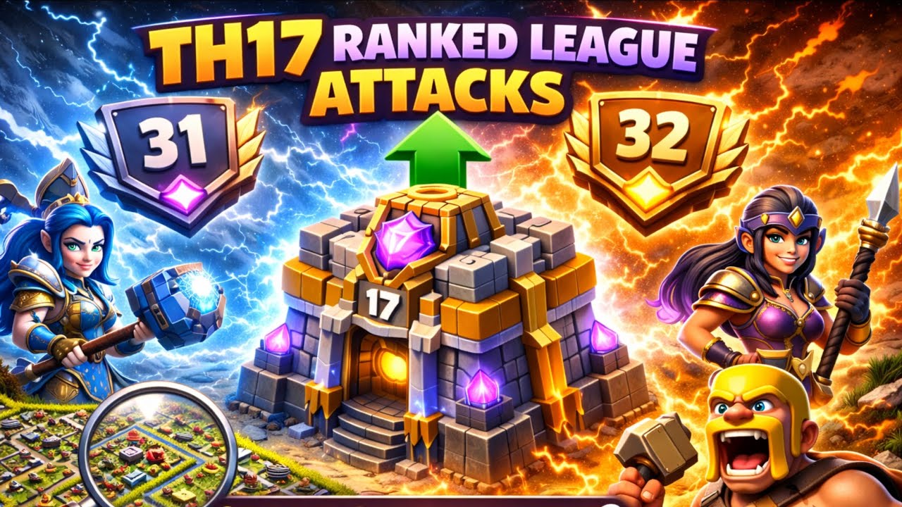 LIVE TH17 Ranked Attacks ⚡ Electro 31 League | Can We Reach 32 Today? | Clash of Clans