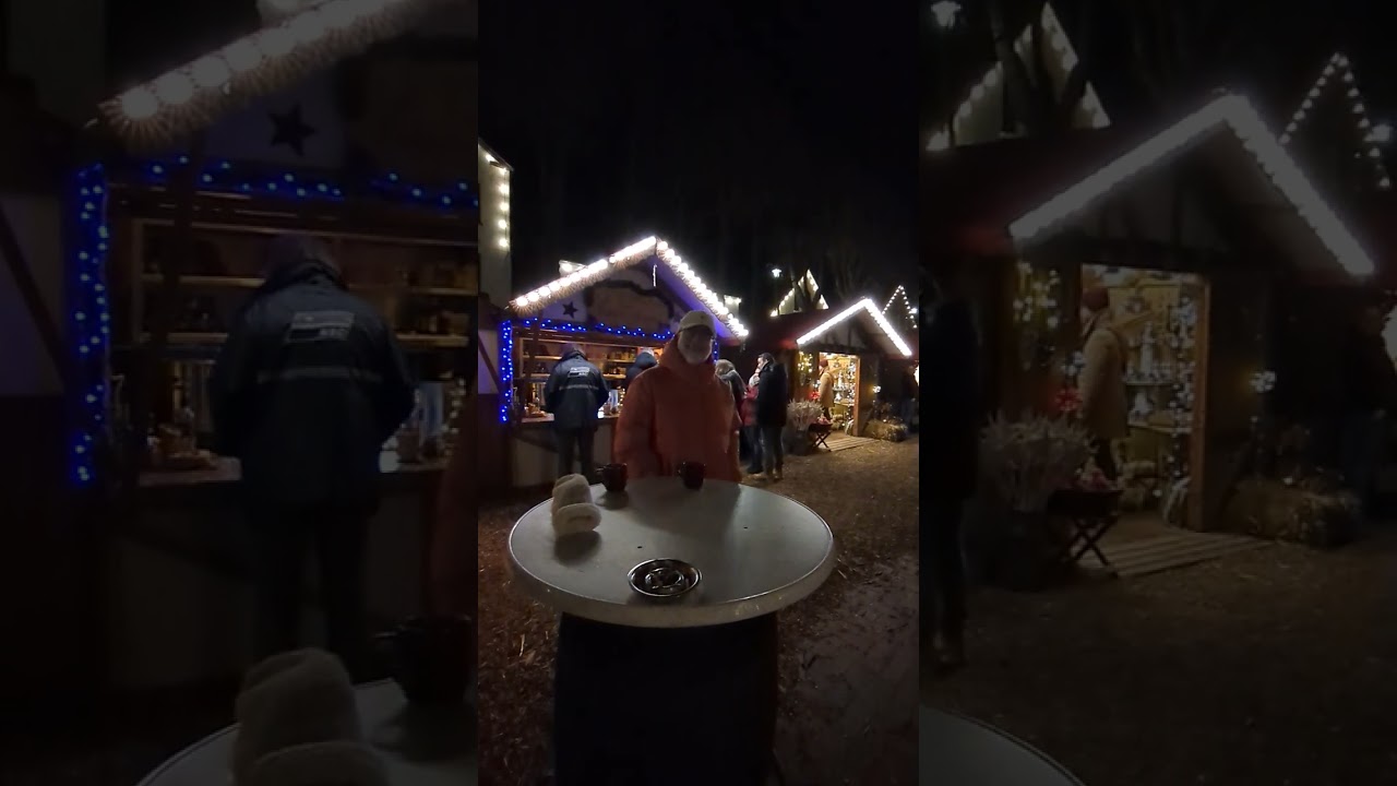Carolinensiel Wintermarkt mit dem schwimmenden Weihnachtsbaum 2025. Ein bezaubernder Weihnachtsmarkt