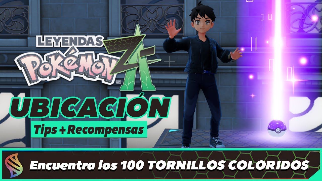 🌈 Localización de TODOS los Tornillos Coloridos en Leyendas Pokémon Z-A 🔧