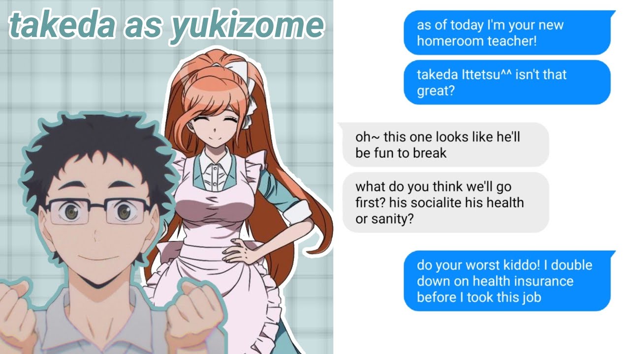 ✨takeda as yukizome chisa✨/ ep1?/ haikyuu / danganronpa despair arc skit