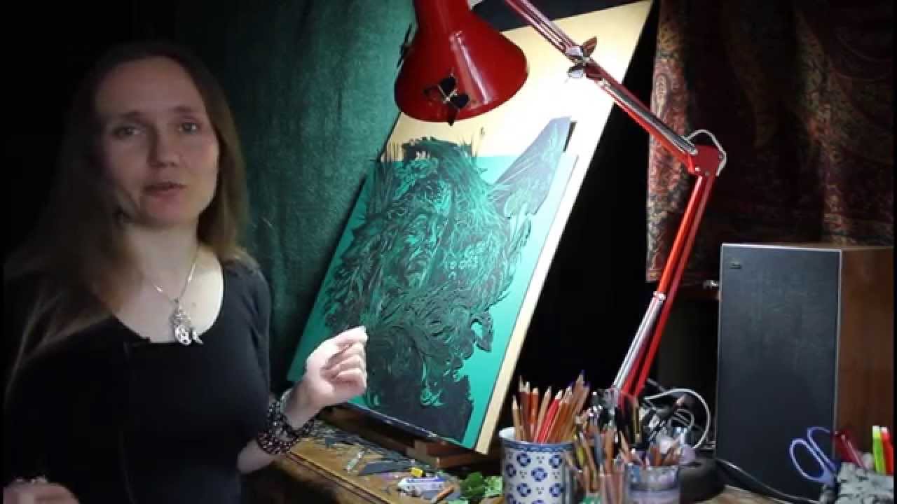 Papier Kunst durch Tausend Skalpell Schnitte