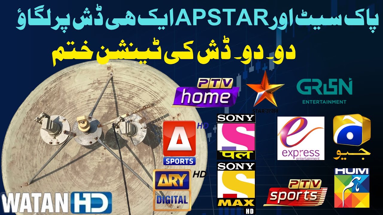 Apstar 7 76.5e and Paksat Mm1 38.2e on 4 feet dish 📡 setting| Apstar7 @76.5e Paksat Mm1 38.2e