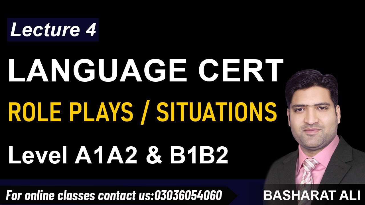 Situations Roleplays in LanguageCert |Language cert situations | languagecert role plays A1 B1 B2