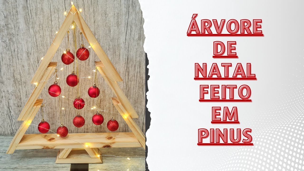 Como fazer uma árvore de Natal em pinus - DIY