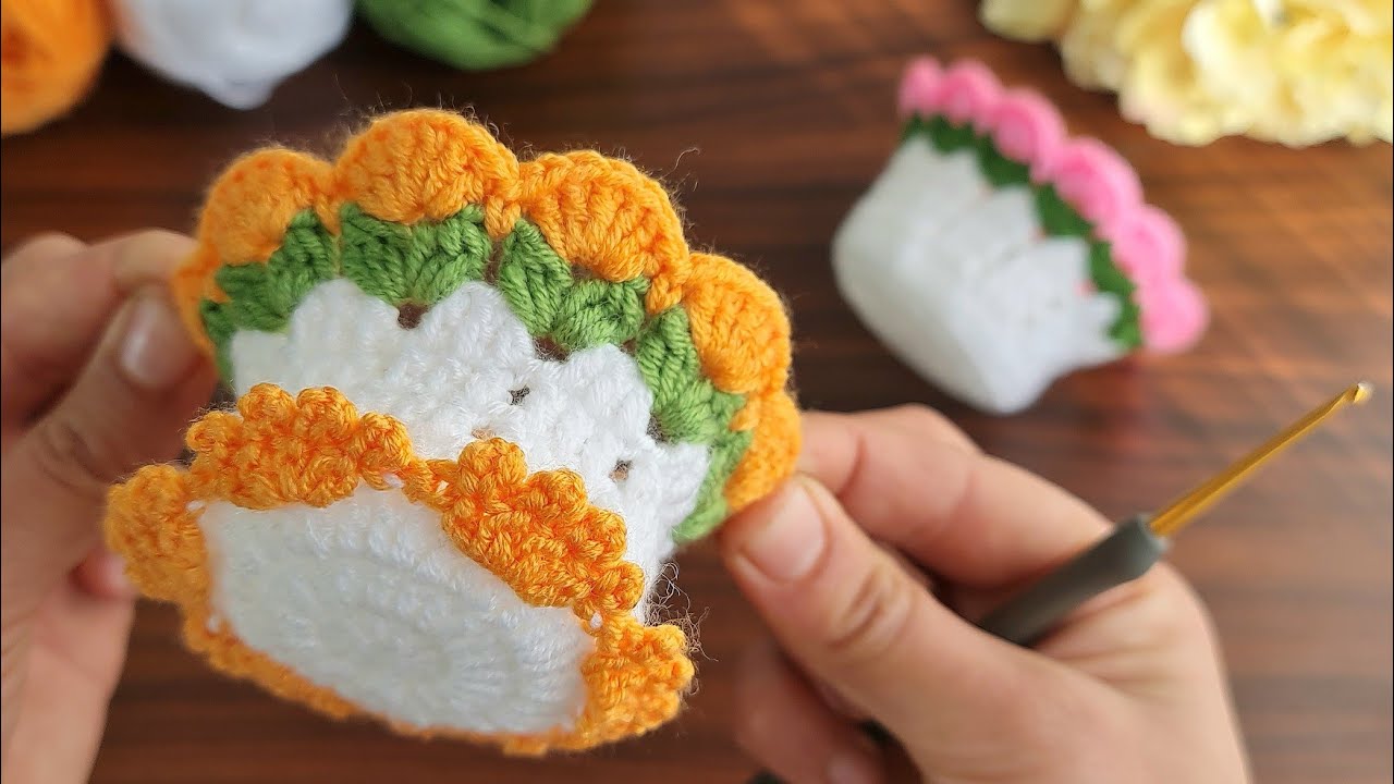 3D⚡💯Wow Amazing💯👌How to make  eye-catching crochet ? Wow Super fikir göz alıcı tığ işi nasıl yapılır