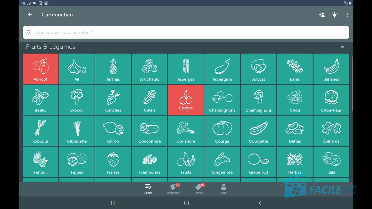 Facilitez vous les courses avec l'appli Bring