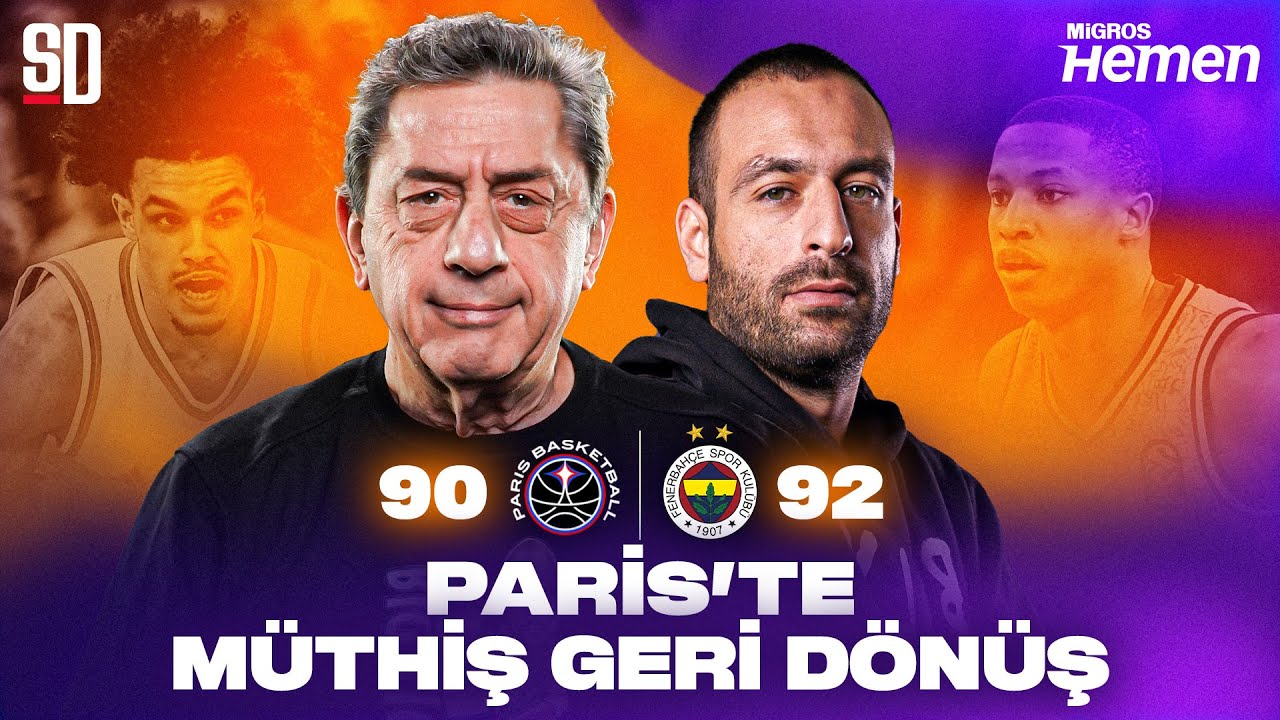 FENERBAHÇE BEKO'DAN MUHTEŞEM GERİ DÖNÜŞ | Paris Basket 90-92 Fenerbahçe Beko | Euroleague