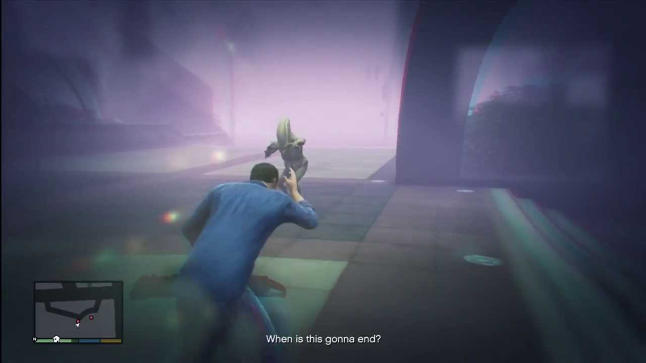 Grass Roots - Michael GTA 5 ALIENS ATTACK MICHAEL - Aliens abduct Michael - Michael Gets High GTA V