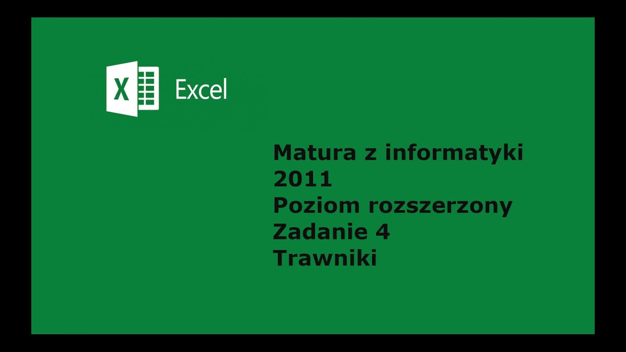 Matura 2011 PR Informatyka Arkusz II Excel
