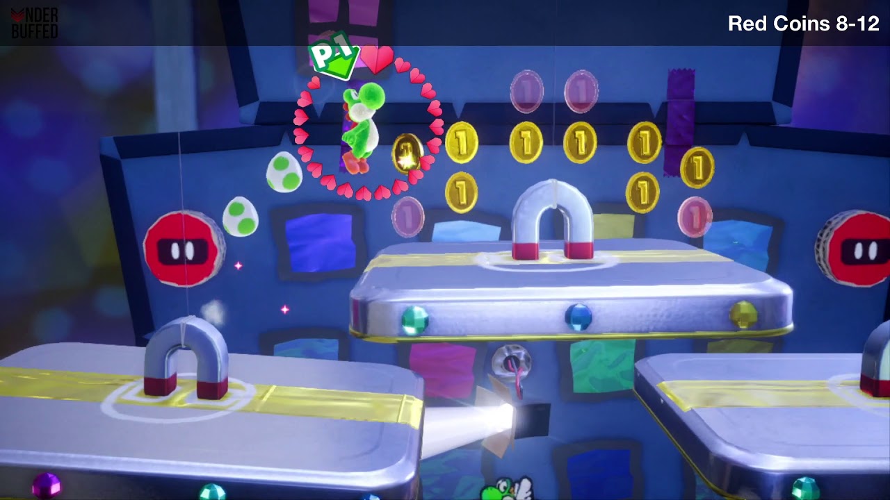 [Yoshi's Crafted World] Under Siege - All Smiley Flowers, Red Coins