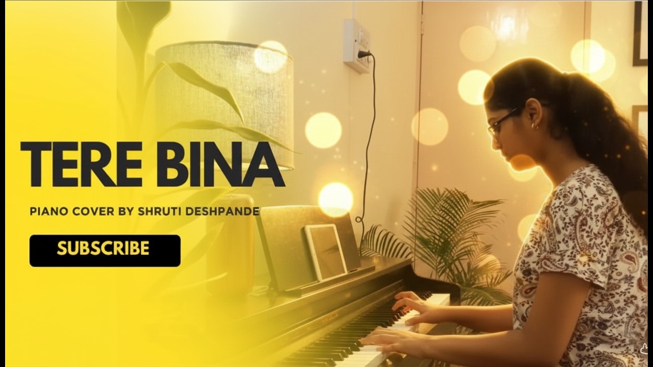 Tere Bina | Dum tara dum tara | Guru | Piano Cover by Shruti Deshpande