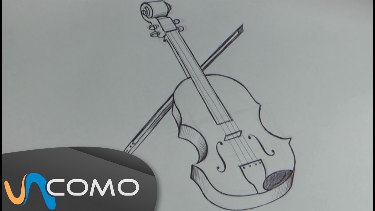 Dibujar un violín, paso a paso