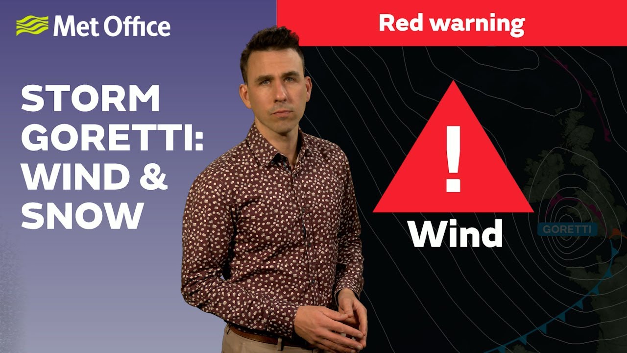 08/01/2026 – Dangerous winds, snow disruption – Met Office weather forecast UK