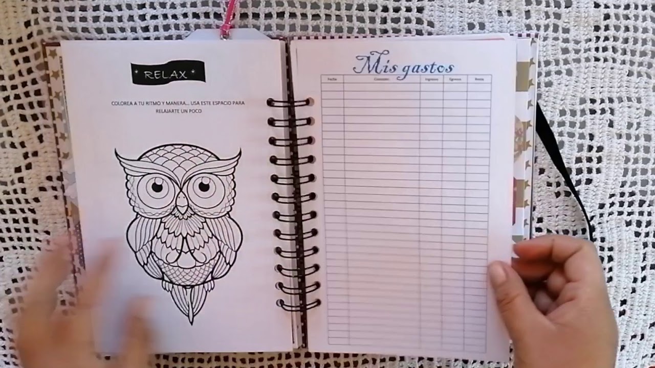 Agenda sin fechas personalizada  echa con la colección de papeles Nuriascrapandtips