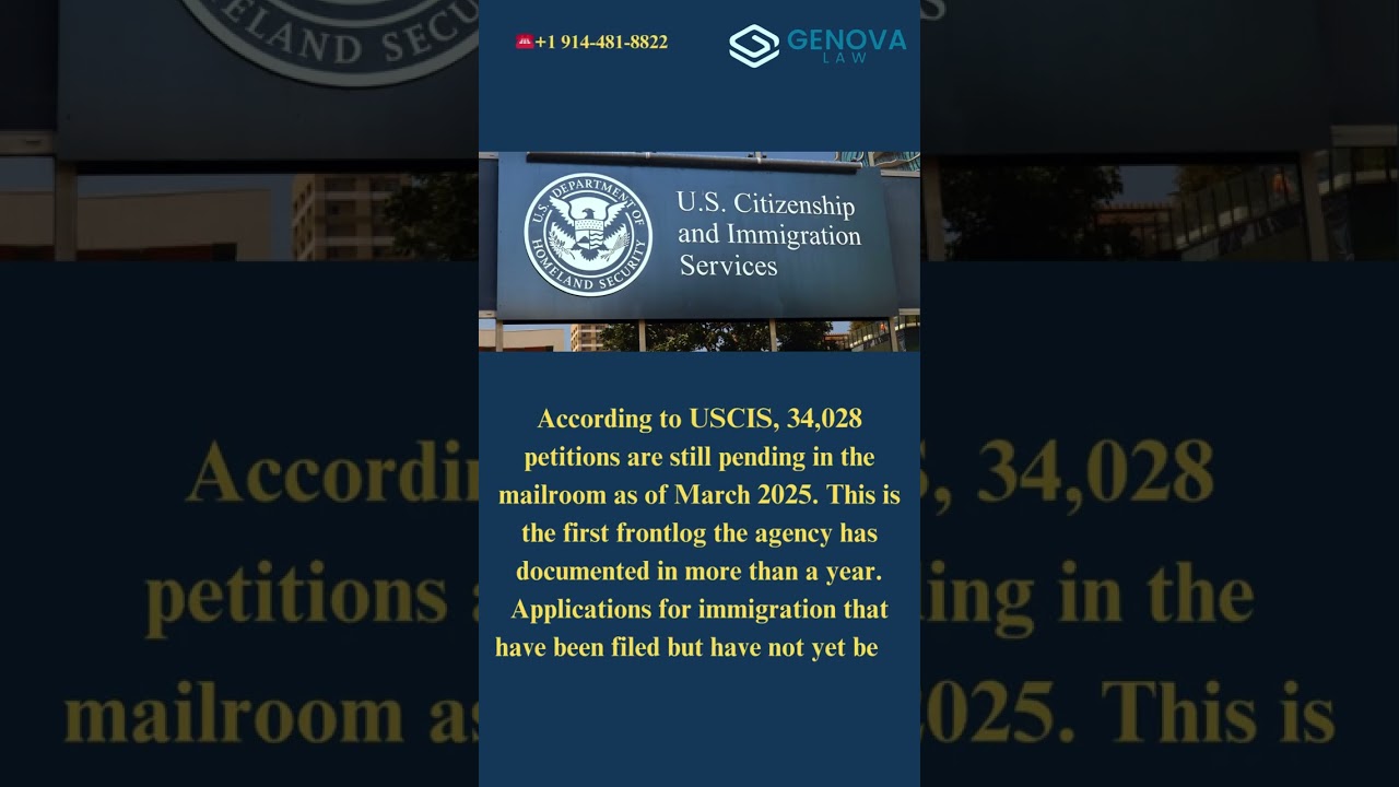 🚨 USCIS Backlog Alert: 34,000+ Applications Still Unopened! #ImmigrationNews #USCIS #GreenCardDelay