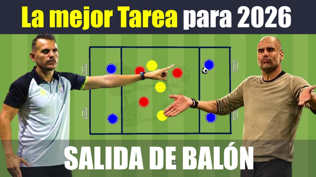 Tarea de SALIDA DE BALÓN de GUARDIOLA  |  Ejercicio real de entrenamiento para Fútbol 11 y Fútbol 7