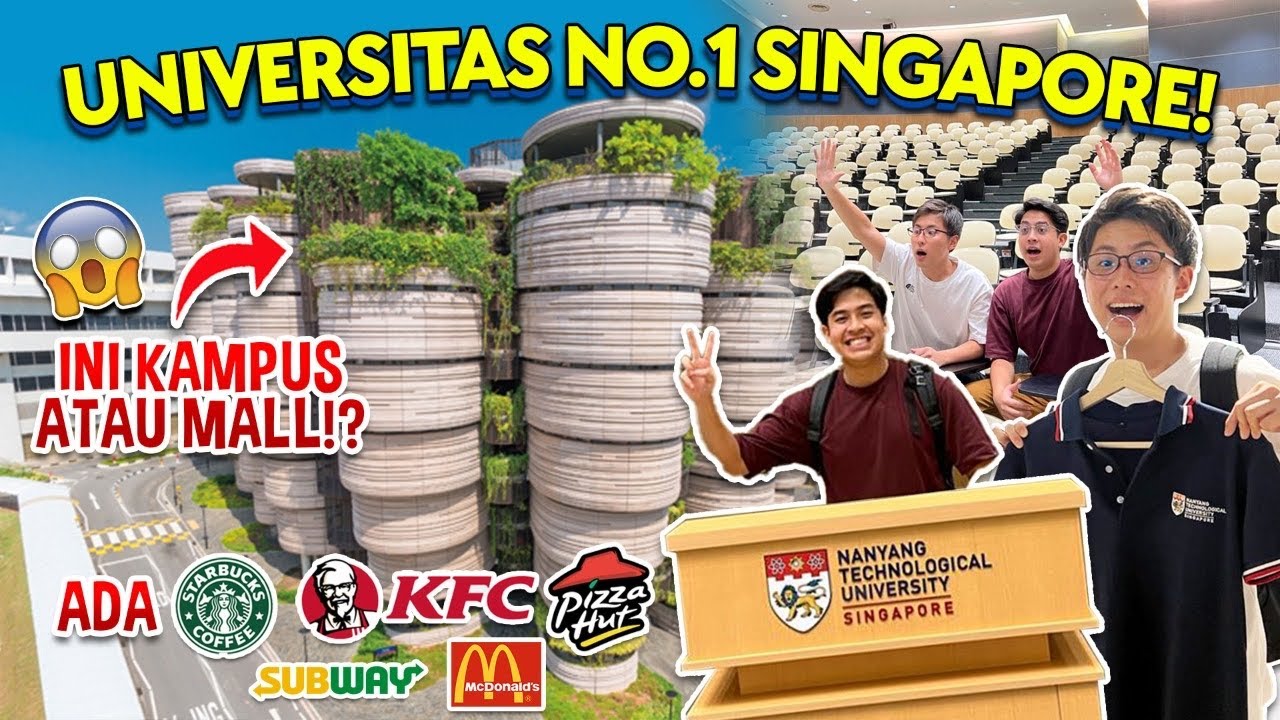 TOUR KE KAMPUS IMPIAN JEROME DULU - NTU SINGAPORE, KAMPUS RASA MALL?!