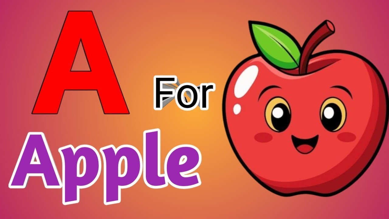 Phonics song 2 with TWO words in 3D -A for airplane -ABC alphabet song with sound