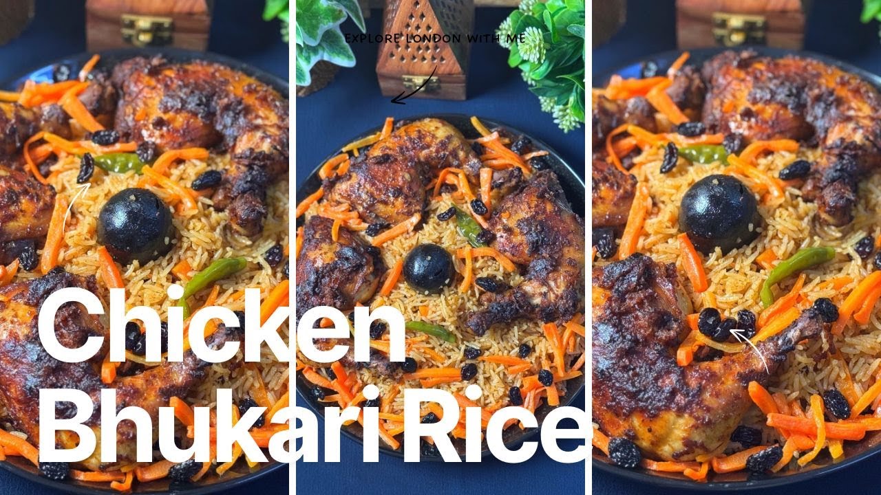 “Arabian-style Chicken Bukhari Rice recipe –  Flavorful, juicy, and easy to make at home!” / fathizz