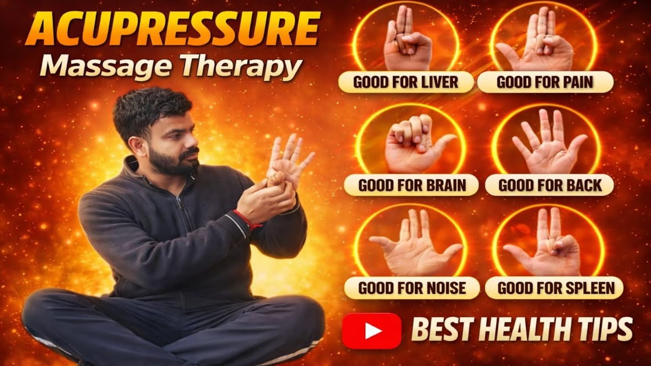 Hand Acupressure Points for Full Body Health | Liver, Brain, Back Pain Relief @SSFITNESS24 