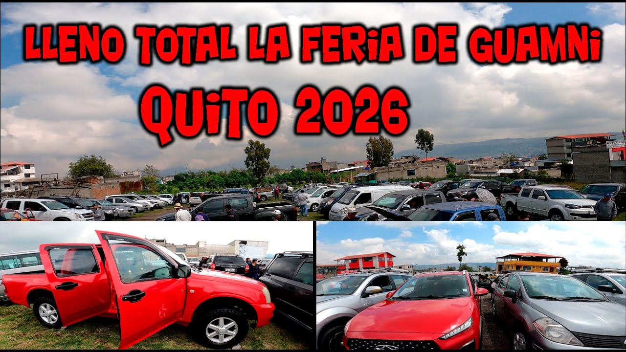 VARIEDAD DE CAMIONETAS Y AUTOS EN LA FERIA  MAS  GRANDE DEL ECUADOR  GUAMANI QUITO