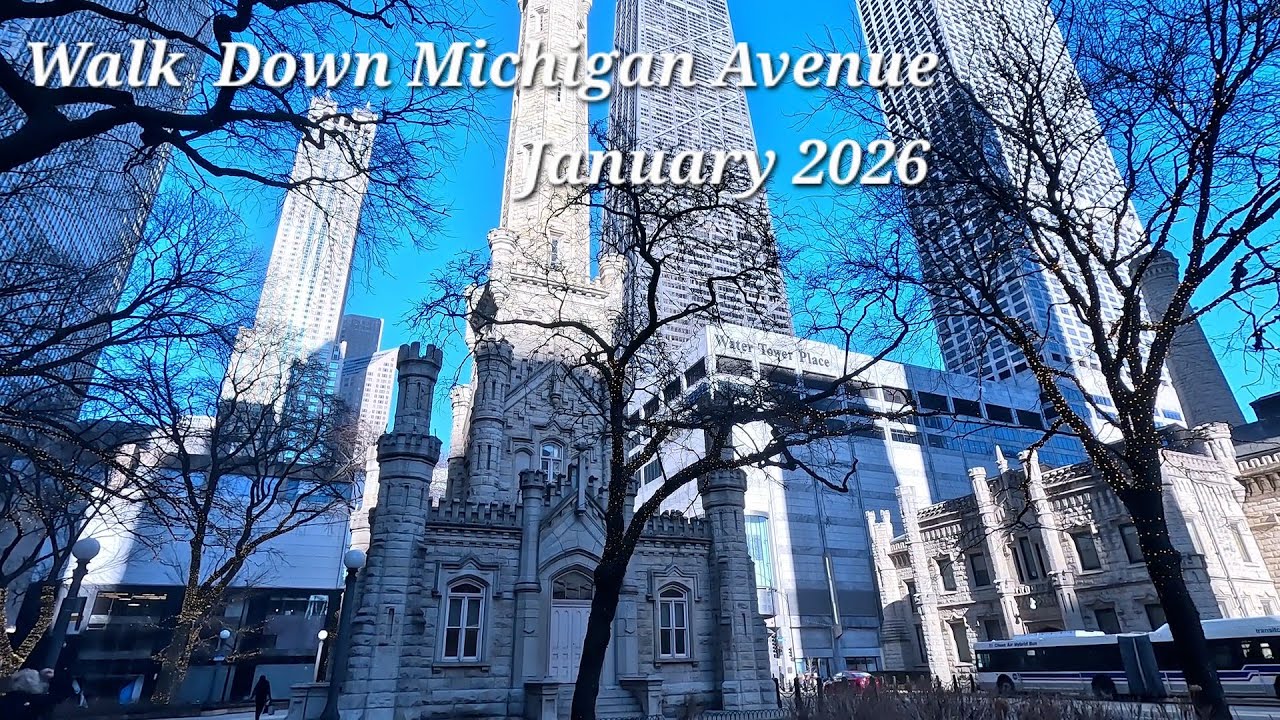 Walking Down North Michigan Avenue Chicago Winter Walk 2026