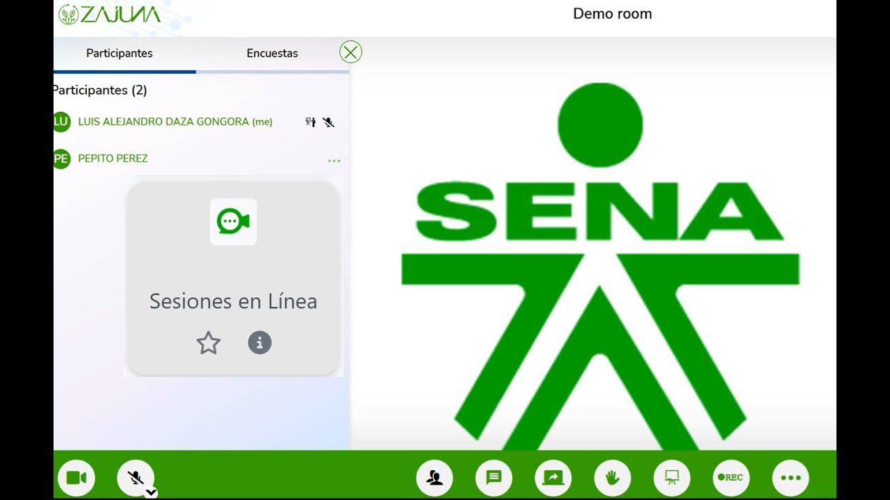 Crear Sesiones En Linea dentro de LMS-ZAJUNA y Compartirla con aprendices