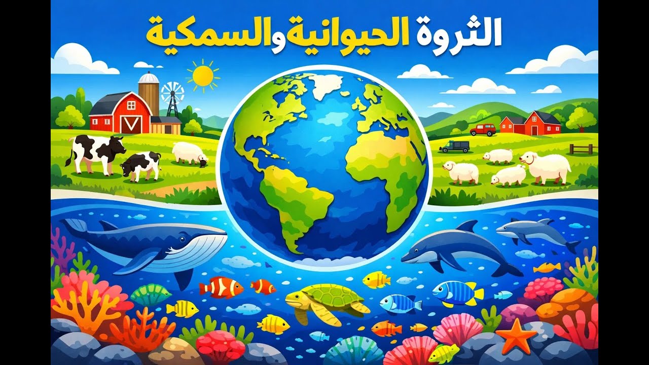 جولة حول العالم: أسرار الثروة الحيوانية والسمكية | الصف الثالث الاعدادي الدرس الثاني | جغرافيا