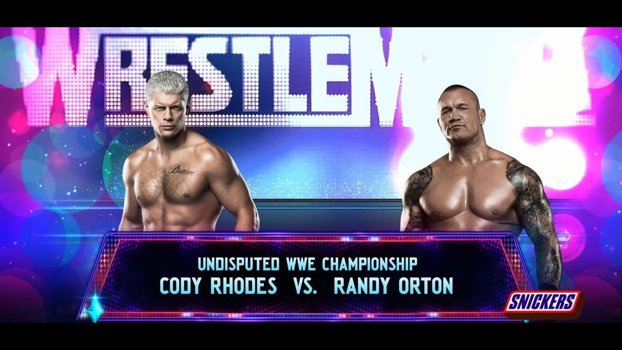 Cody Rhodes vs Randy Orton Wrestlemania WWE 2K26