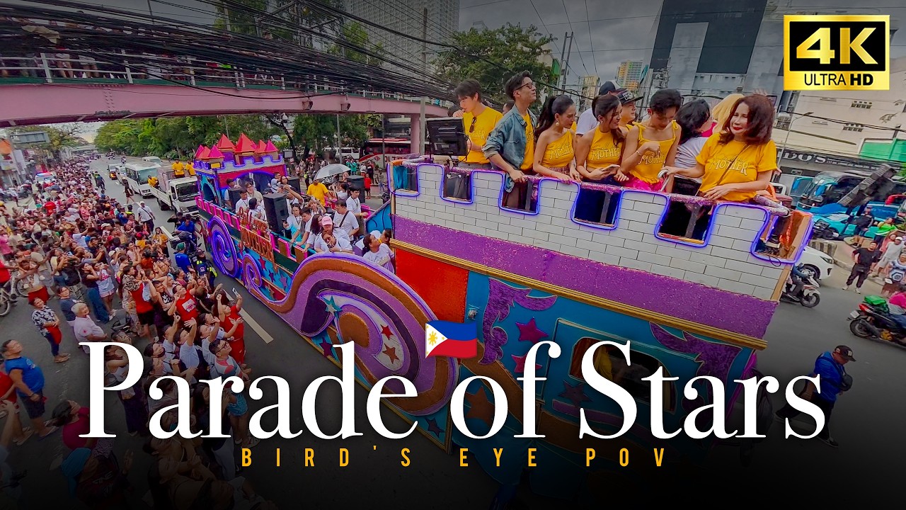 Philippine Cinema is Alive and Vibrant! | MMFF Parade of Stars - Makati Philippines 4K POV