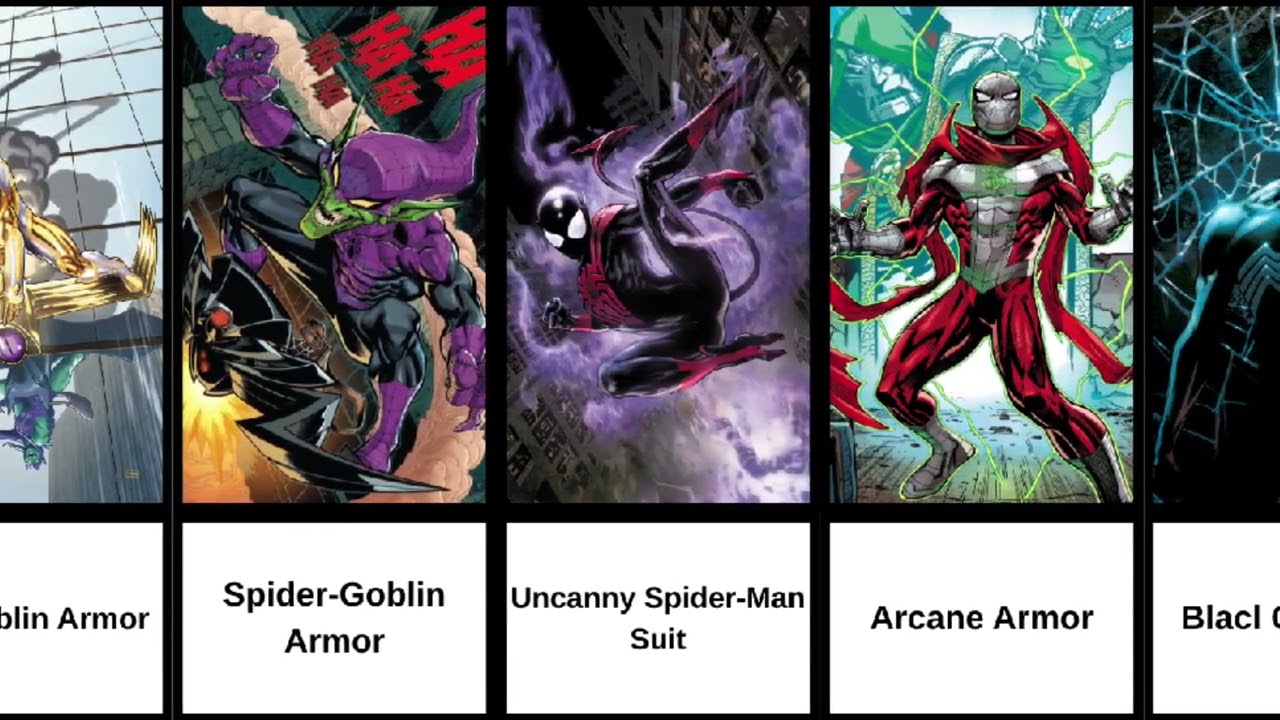 Spider-Man Costumes Variants From Marvel Comics