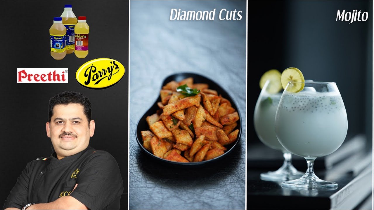 Diamond cuts snacks & mojito recipe | summer coolers | Indian snacks & savoury & mocktail
