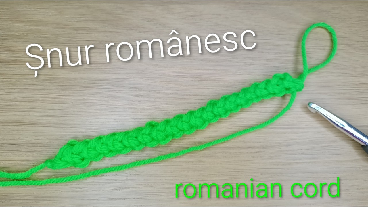 Вязаный румынский шнур | Как связать румынский шнур крючком