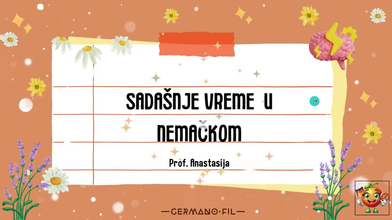 Sadašnje vreme u nemačkom - deo 1 - Gramatika na lakši način 🇩🇪📚